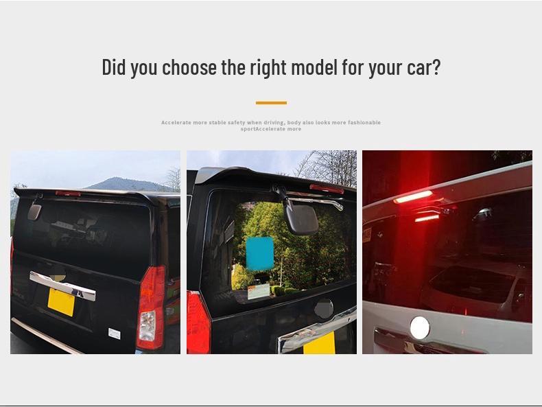 Toyota Hiace 2019-2023 Rear Roof Spoiler - No-Punch Sport Edition