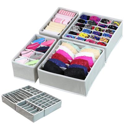 4st/set Husgeråd Underkläder BH Strumpor Organizer Låda Avdelare Förvaringslåda Fodral