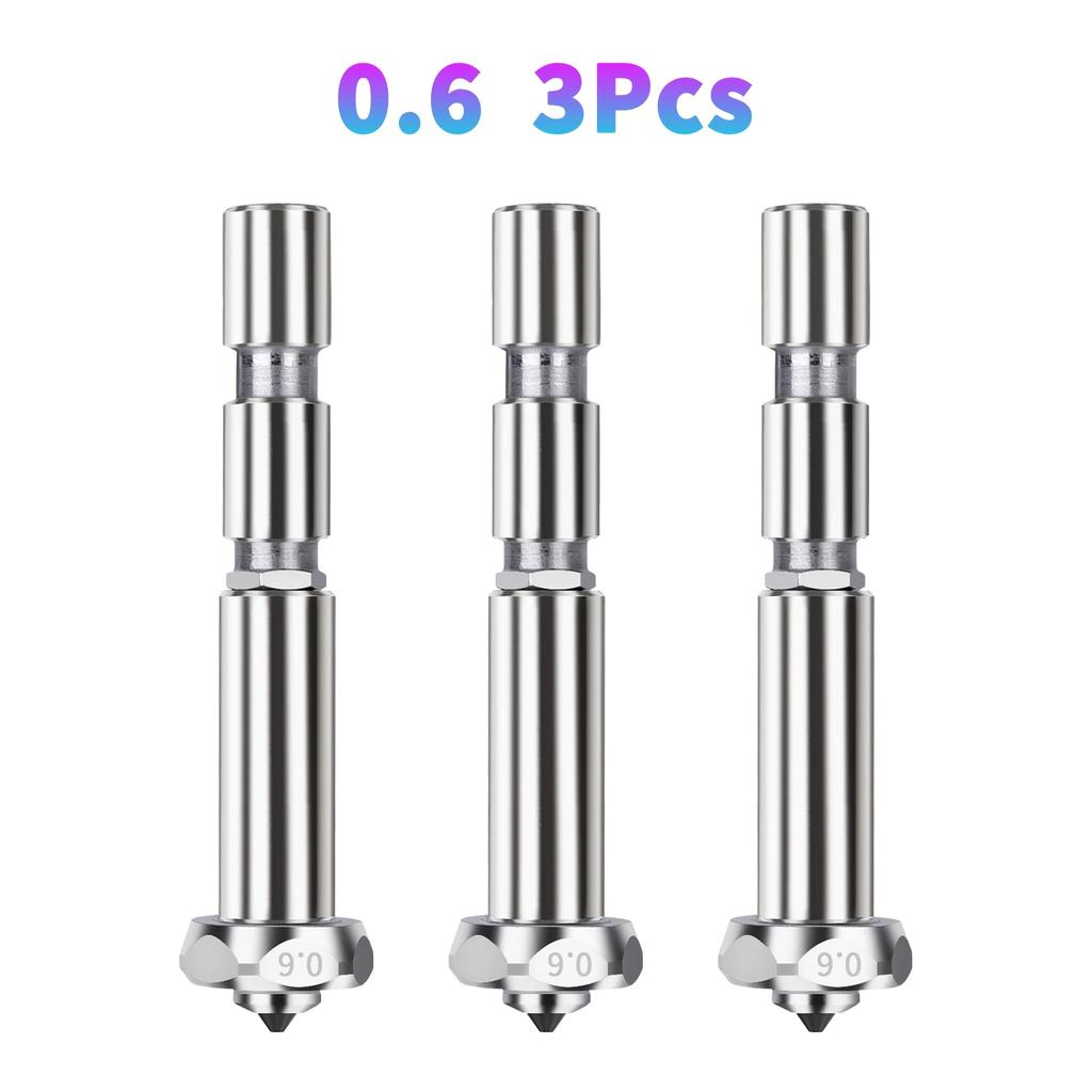 For Anycubic Kobra 3 Max Hotend 0.4 0.6 0.8mm Combo Quick-Swap Integrated Hardened Steel Nozzle