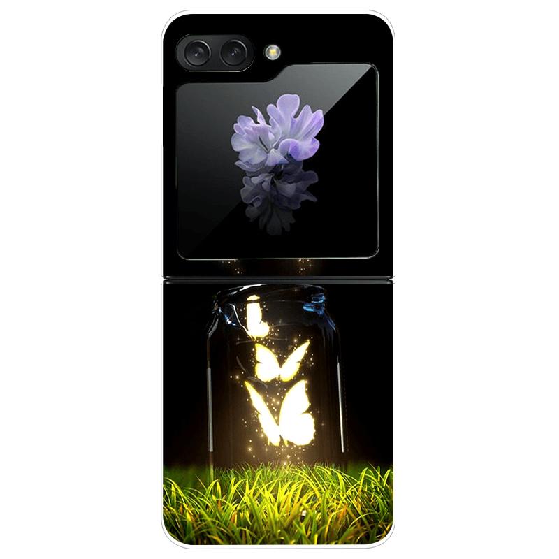 For Samsung Z Flip7 Cases Flip 7 Hard PC Transparent Phone Cover For Samsung Galaxy ZFlip 7 Cool Luxury Clear Shockproof Case