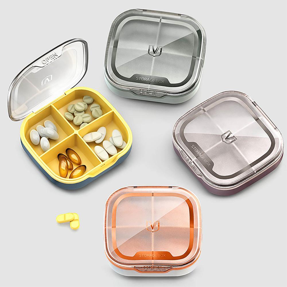 Travel Pill Organizer Odporne na wilgoć pudełko na pigułki do kieszonkowej torebki Codzienny futerał na pigułki Przenośny pojemnik na leki na witaminę