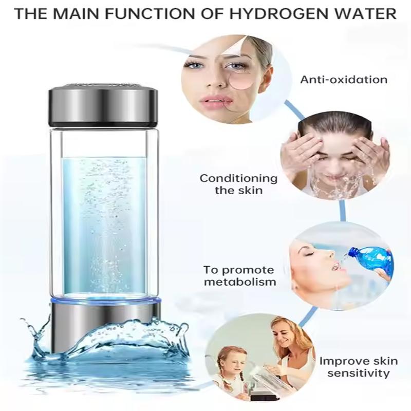 Smart Hydrogen Alkaline Ionized Hydrogen Rich Water Bottle Ionizer Generator Portable Nano Hydrogen Water Bottle