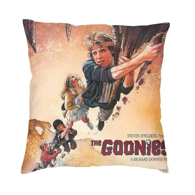 Luury The Goonies Cushion Cover Polyester Adventure Comedy Movie Throw Pillow Case Bedroom Decoration Pillowcase  InchWhite, 30x30cm