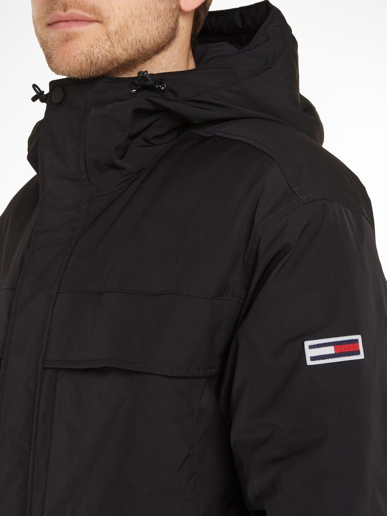 Зимняя парка Tommy Hilfiger с капюшоном и множеством карманов (DM0DM17227) черный