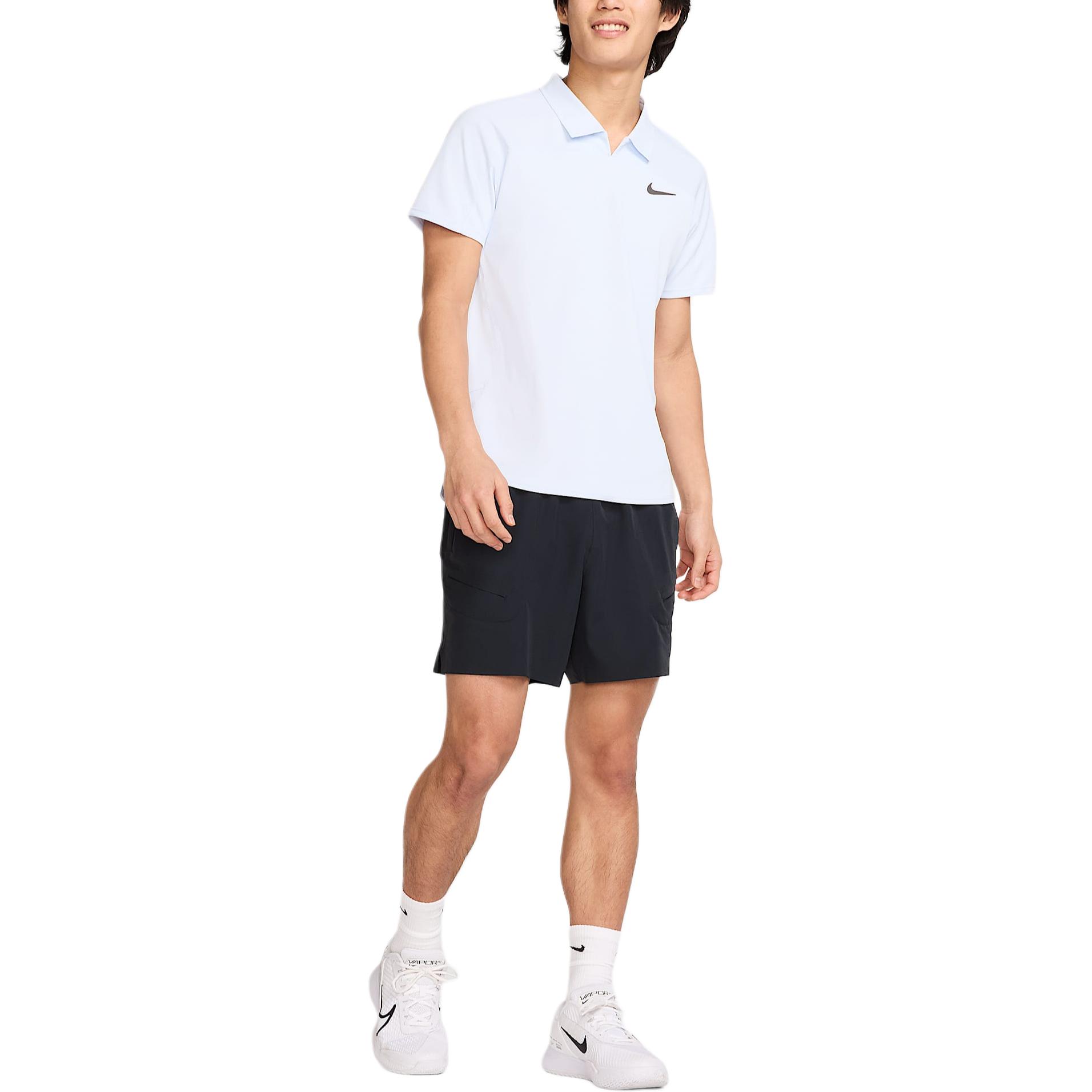 Nike Court Slam ADV Polo Shirt Men s Soccer Gray/Medium Gray FZ6851-085 L