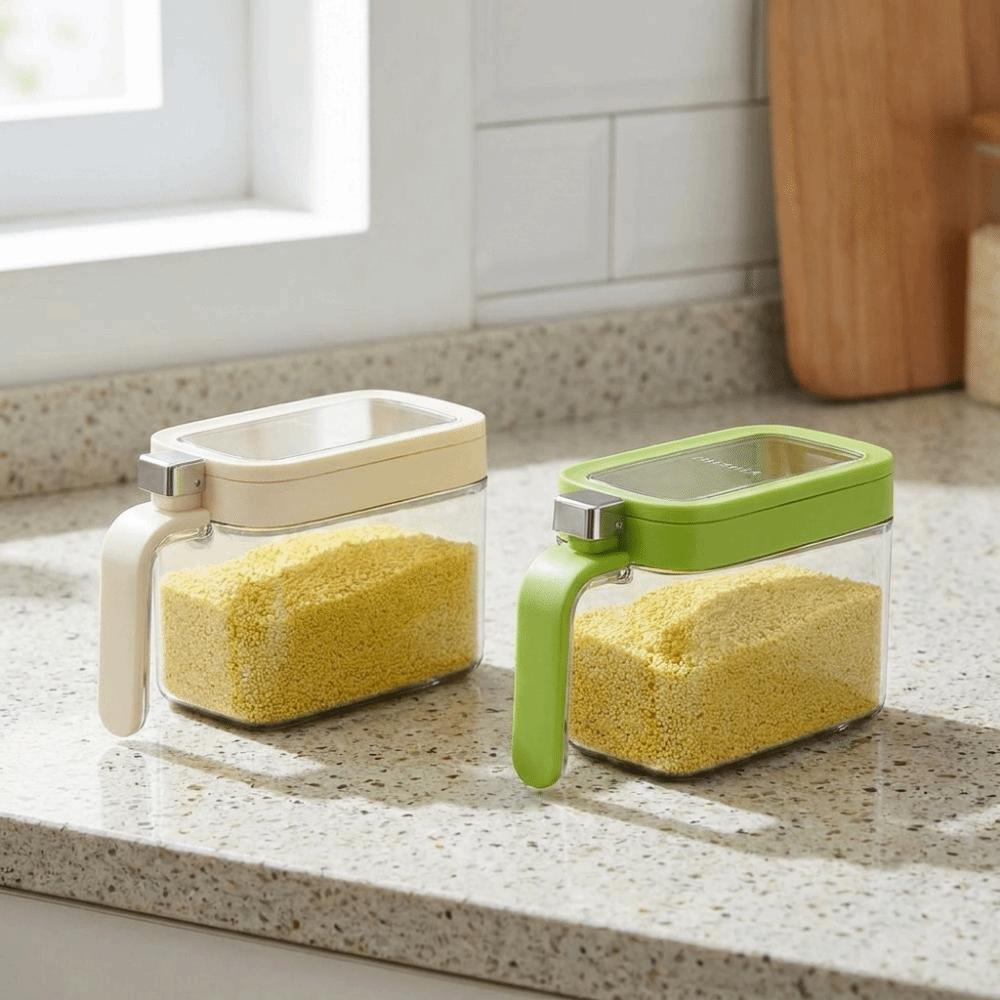 Sealed Pop-Top Seasoning Box 600ML Salt Storage Container Durable Seasoning Bottle  Kitchen