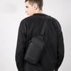 Męska Torba Crossbody Kingsons Czarna Modna Męska Wodoodporna Torba na Jedno Ramię Chłopięca Codzienna Torba na Klatkę Piersiową