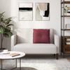 Back Cushion Burgundy Red 60 x 19 x 50 cm Fabric