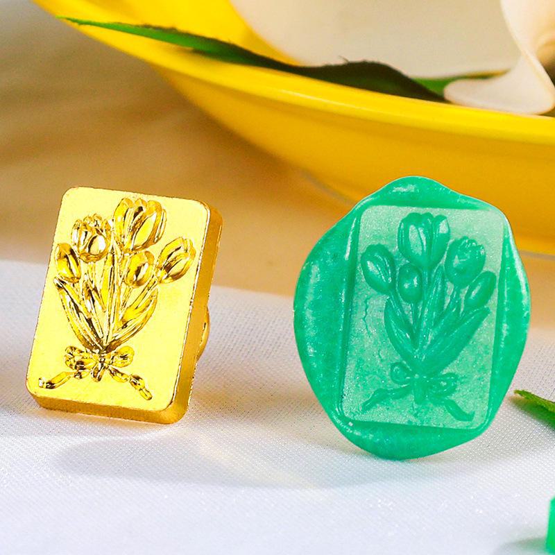 Eco-Friendly Zinc Alloy Retro Wax Seal Head with Color-Preserving Electroplating