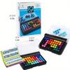 Kids IQ Toy 120 Challenges Fit 3D Puzzle Board Games Skill-Building Brain Game with Portable Case Toys Children Xmas Gift