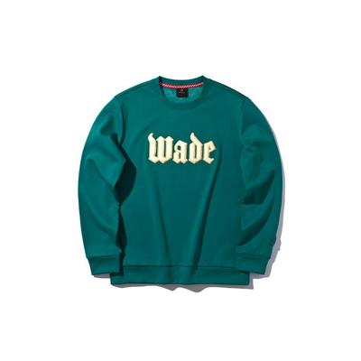 Li Ning Wade serijos laisvalaikio sportinis džemperis su apvalia apykakle, fliso megztinis vyriškas džemperis Audros žalias AWDPB03-3