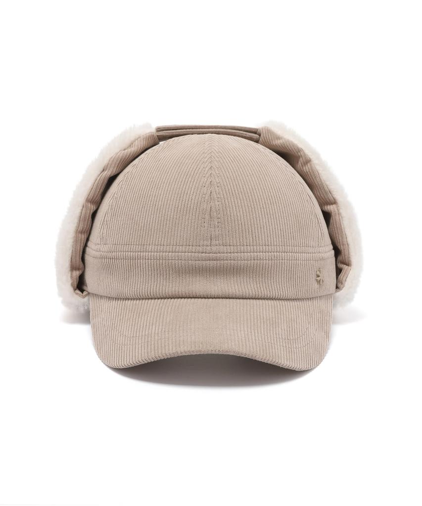 Snow Peak Merino Wool Corduroy Ear Cap GS-S25WWFCP60, Flight Pilot Cap, Trapper Headwear, Women's, SMOG PINK, Size S