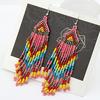 Bohemian Hook Party Tassel Earrings Drop Long Jewelry Gift