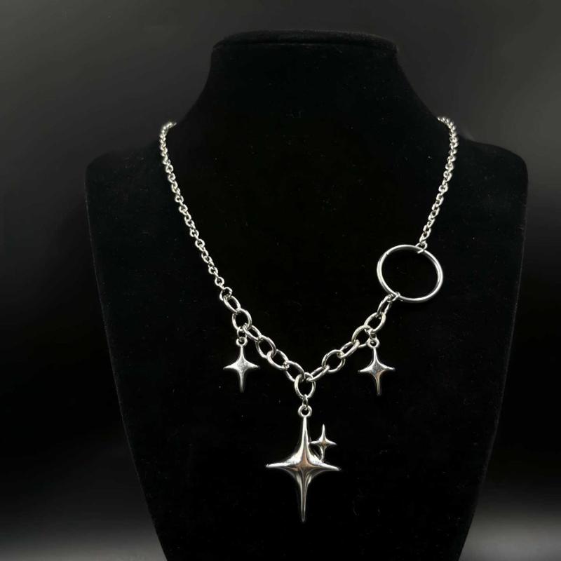 Heart And Sword Pendant Necklace For Women Goth Accessories Necklace Y2K Fashion Choker