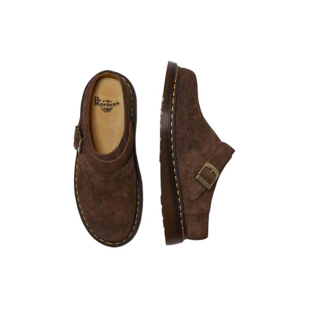 Isham Dr.Martens Desert Oasis Suede Mule 'Dark Brown' 31734201