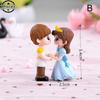 2pcs/set DIY Micro Landscape Decor Terrarium Action Figures Mini Stool Lovers Couple Animals House Tree Fairy Garden Miniatures