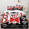 3PCS Football Athletic  Bedding set,Ideal for1pc Duvet Cover And 2pcs Pillowcases Perfect for Christmas gift,Ideal for Bedroom, Dormitory