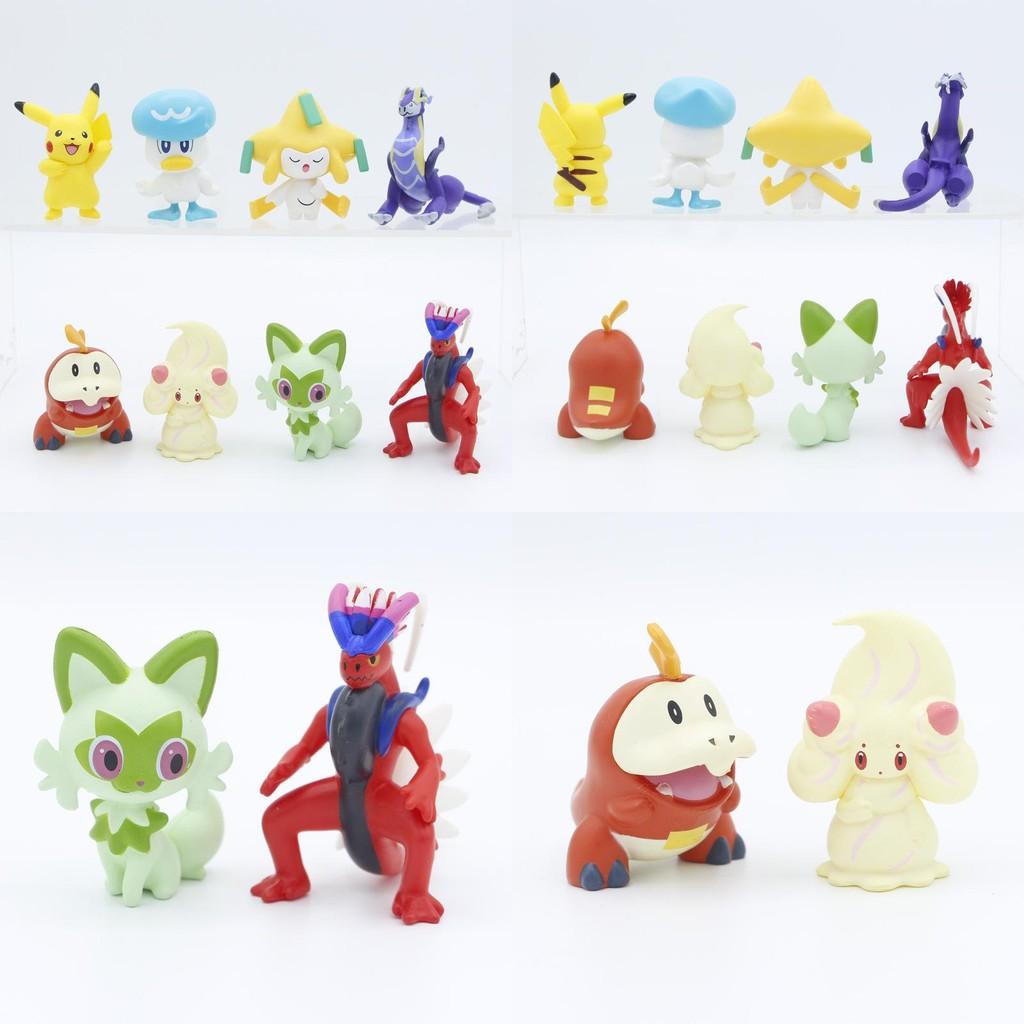 Adorable Paldea Partner Figurine Colorful Pokmon Cake Decoration Pvc Anime Toy