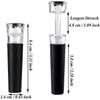 6 Pieces Wine Bottle Stopper, Silicone Wine Stoppers, Vacuum Wine Stoppers, - Pjun