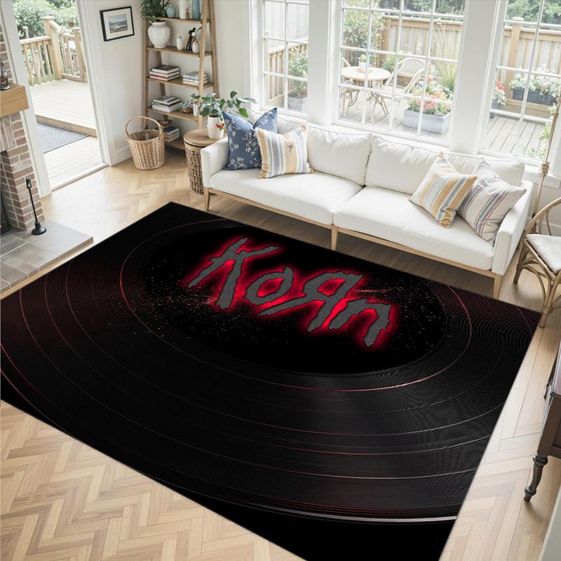 Korn Design Crystal Velvet Carpet Cozy Non?Slip Printed Rug For Bedroom Living Room Entrance
