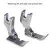 2Pcs Heavy Duty Flatbed Presser Foot Multifunctional Sewing Presser Foot for Thin/Thick Fabric Leather Left OR Right