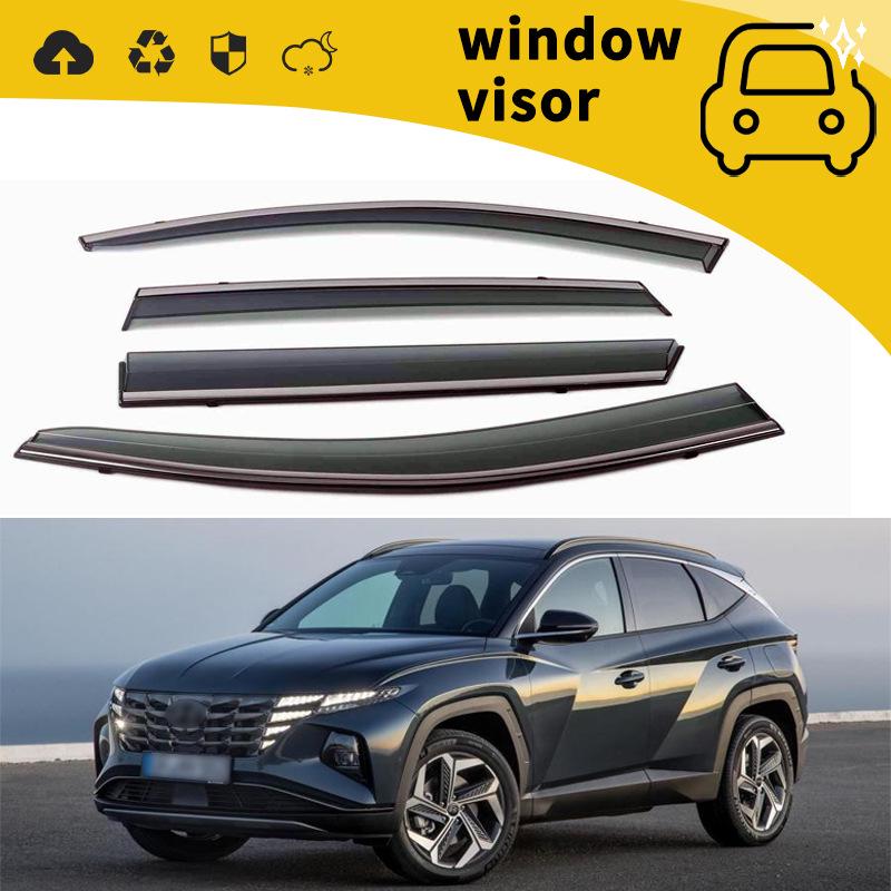 Hyundai Tucson 08-21 Rain Guards: Door Visors & Window Deflectors for Modification & Decoration