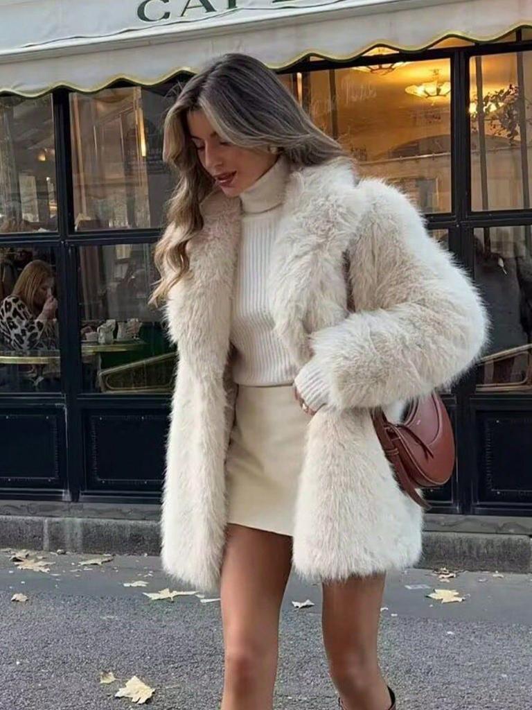 Women's Winter Lambswool Thick Cardigan Coat - New Fur Series