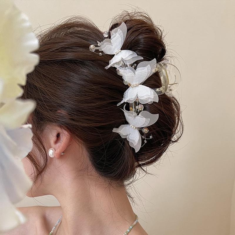 Lange Quaste Schmetterling Perlen Haarspange für Damen Feenhaftes Temperament Haarnadel Ideal für Geburtstagsfeiern