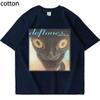 Deftones Around The Fur T-shirt unisex da donna Street Hip-hop Harajuku oversize maniche corte T-shirt in cotone nero alla moda