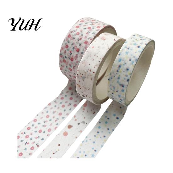 Creative Washi Tape 3 Rolls Set, Decorative Stickers, Aesthetic Tapes for Moderate Width Scrapbooking Supplies, Journaling Junk Journal, Wrapping