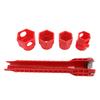 Faucet Sink Installer Wrench 14 in 1 Multifunctional Plumbing Wrench Multi Tool for Toilet Bathroom Kitchen Plumbing