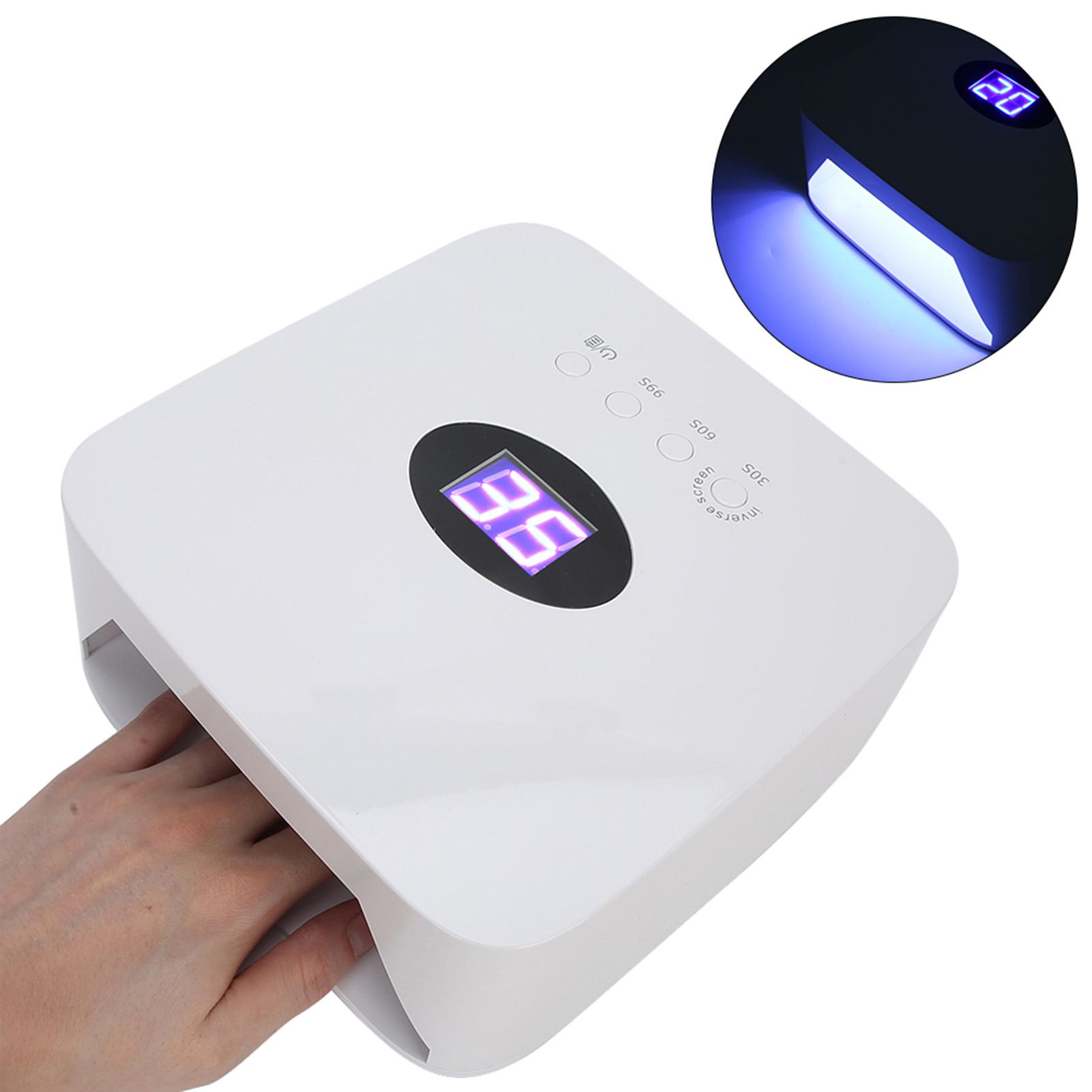 

54 Вт интеллектуальная светодиодная лампа для сушки ногтей многофункциональная УФ-лампа для сушки гель-лака маникюрный инструмент UK Plug