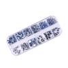 1 Set 12 Grids Nail Assorted Shape Glass Art Rhinestone Kit Flatback Rhinestone DIY Nail Design
