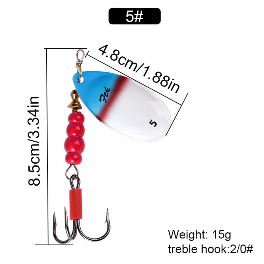 

FTK Spinner Bait Mepps 5 г 8 г 11 г 15 г Спиннер-приманки для щуки Road Runner с металлическим шлангом с двойными крючками Приманка для форели, приманка для окуня 5# синий