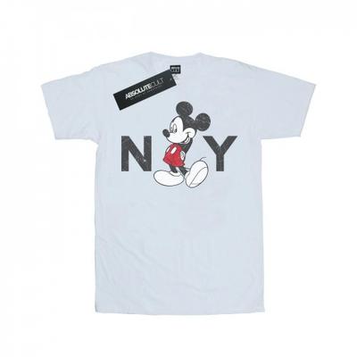 Womens/Ladies Mickey Mouse NY Cotton Boyfriend T-Shirt