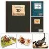 Enciclopedie 3D Preistorică Dinozauri Organisme Marine Carte Pliabilă Pop-Up Ghid Specii Diverse de Dinozauri Cadou Perfect