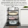 Kitchen Pot Storage Rack Adjustable Under Sink Storage Rack Multi-layer Free Snap-On Pot Cover Rack for Kitchen Storage