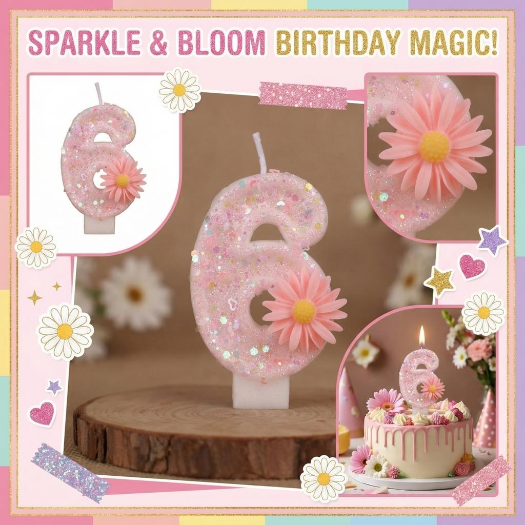 Fashion Cartoon Creative Birthday Candles Party Digital Candles