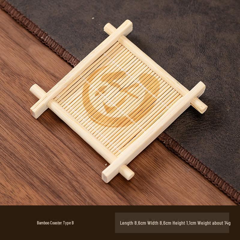 Bamboo Coaster & Decorative Tea Cup Tray