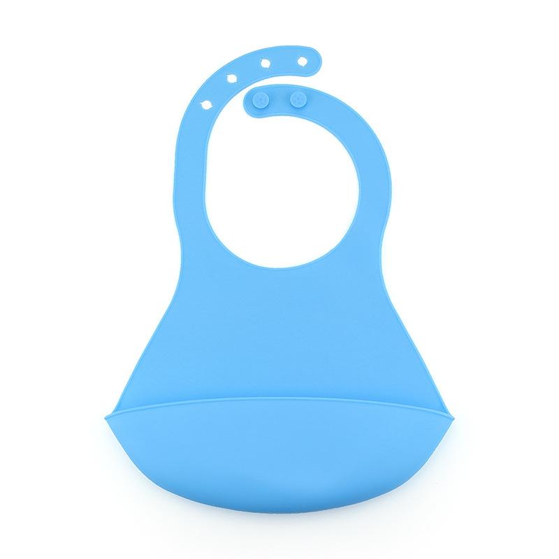 Silikon Lätzchen Baby Reistasche Wasserdichtes Lätzchen Baby Bedrucktes Tier Einfarbiges Lätzchen Baby Reistasche