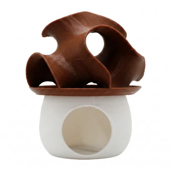 Fish Tank Landscaping Ornament, Betta Shelter House Aquarium Decoration, Hollow PLA Material Safe Fish Habitat Accessory