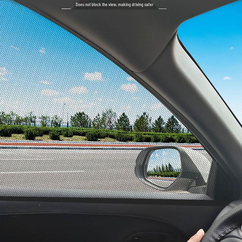 Car Window Mosquito Net: Breathable Ventilation & Sunshade Curtain