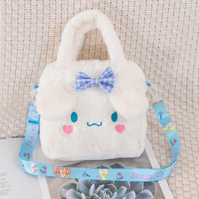 Women's Plush Cartoon Shoulder Bag - Large Capacity, Cute & Versatile Handbag for Commuting