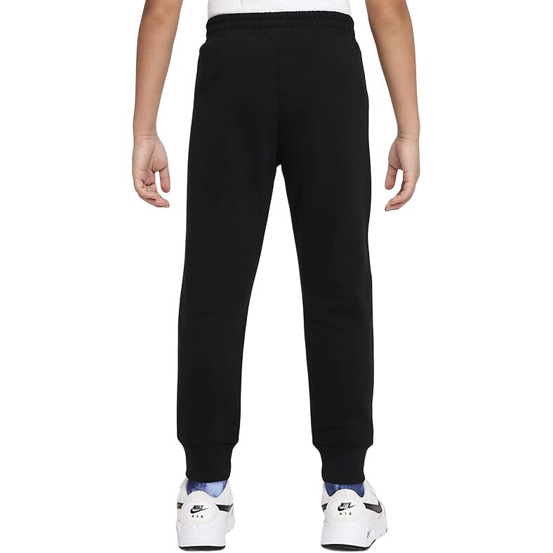 Nike Παιδικό Πλεκτό Αθλητικό Παντελόνι Casual Μονόχρωμο Μέση Κανονική Στενό προς τα Κάτω Φλις Παχύ Μαύρο Παιδικό Κάτω Μέρος FD4985-010