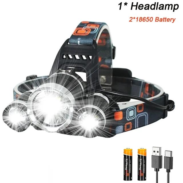 Portable Super Bright Led Headlamp Use 18650 Battery Rechargeable Head Flashlight Outdoor Camping Fishing Hunting Headlight