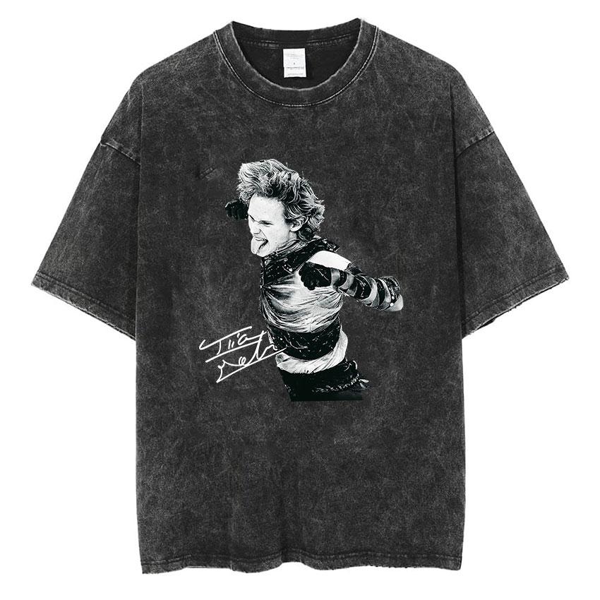 Champions Ilia Malinin Ice Skating Vintage Washed T Shirts Mens Summer Fashion Oversized Cotton Tshirt Unisex Streetwear
