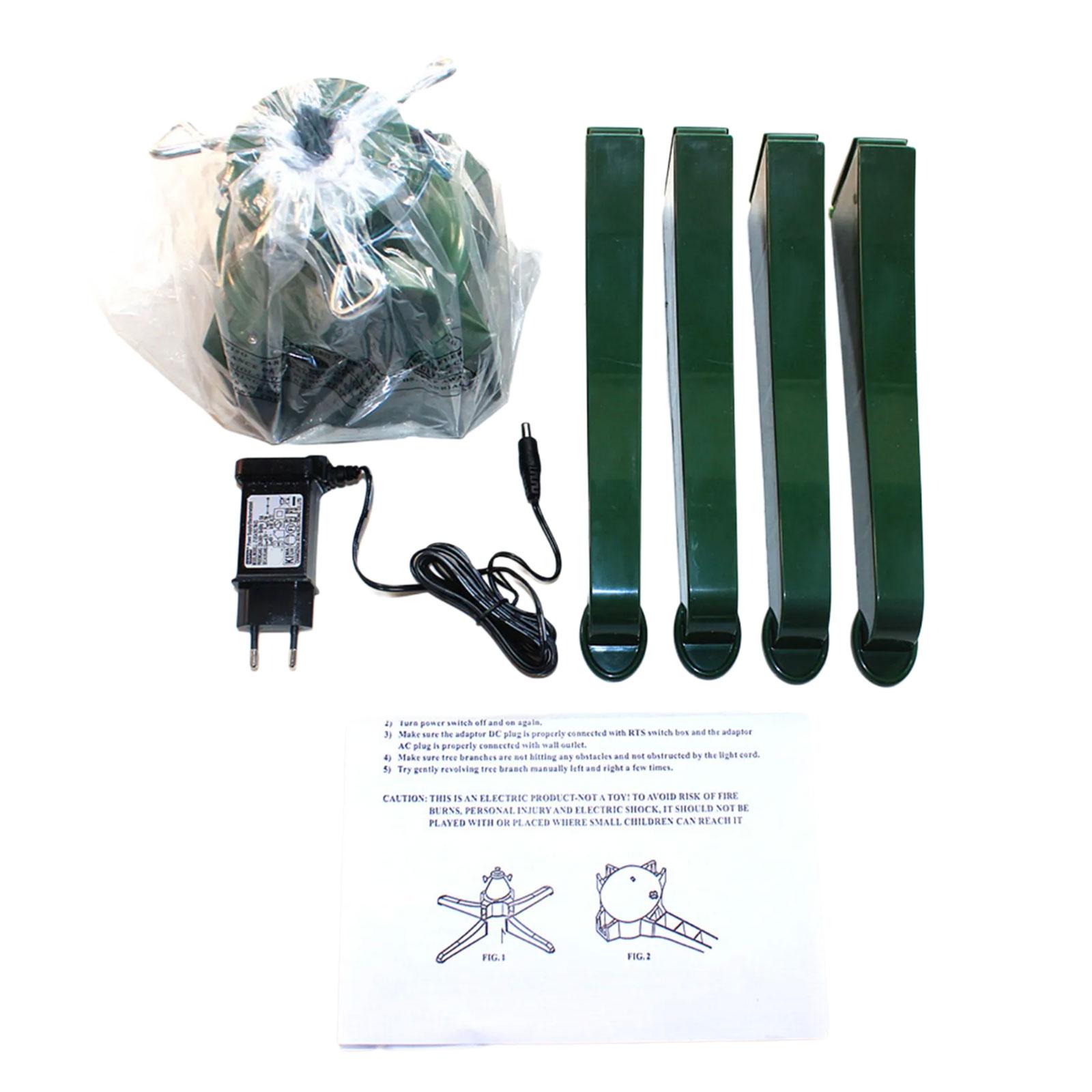 

Вращающаяся подставка для рождественской елки, простая в установке вращающаяся подставка для рождественской елки с дистанционным управлением для домашнего декора EU