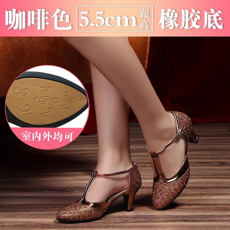 High Heels Damen Sandalen Neue Latin Dance Schuhe Damen High Heel Gesellschaftstanz Schuhe Retro Lila Damen Schuhe Gold Heels