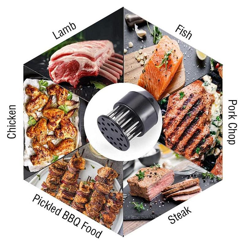 Nerezová ocel Tenderizer na maso Ruční děrovací kladivo Steak Nástroj pro domácnost Kladivo na maso Vaření Masné nástroje Kuchyňské doplňky