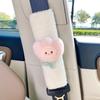 2 Cute Flower Car Seat Belts, Shoulder Protectors, Cartoon Soft and Comfortable Car Belts